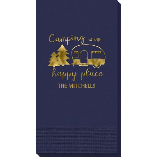 Camping Is Our Happy Place Guest Towels